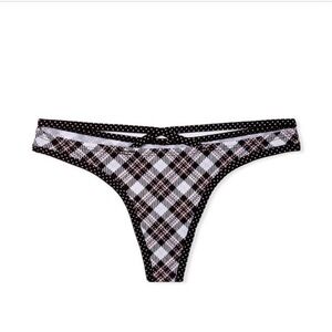 Plaid and Polka Dot Bikini Bottom